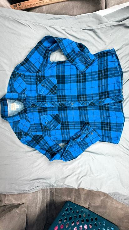 Roebuck & Co Other - Roebuck & Co Long Sleeve Button Down Flannel Blue/Black checkered